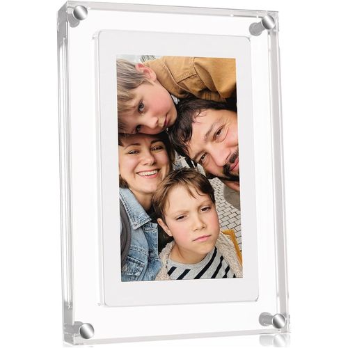 KGABERY-Cadre Photo Numrique En Acrylique De 5 Pouces Avec Rotation Automatique,Cl Usb De 8 Go Et Batterie Intgre De 1000 Mah,Dcoration De Bureau Idale