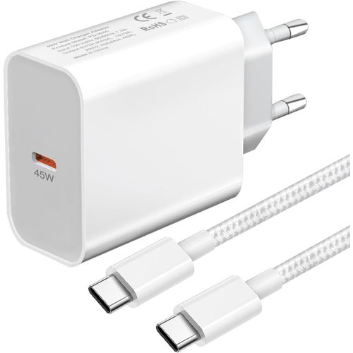 Kgabery-Chargeur Secteur Usb C 45w Et Cable Pour Samsung S24 Ultra/S24 Plus/S23+/S25 Ultra/S23 Fe/S22,A56 A55 A54 A25 A34 A53 A33 A23 5g Galaxy Note 20,Z Fold 4 5 6,Type C Prise De Charge Rapide Adap