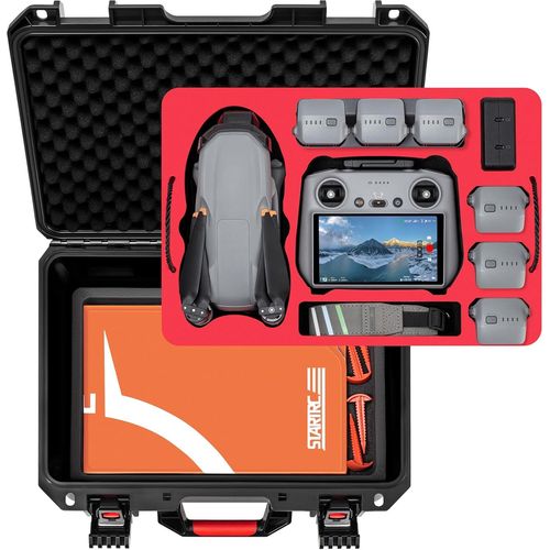 Kgabery-Dual Layer Air 3s Case,Waterproof Carrying Hard Case Air 3s Fly More Combo,Contrleur Rc 2/Rc/Rc-N3/N2 Pour Dji Air 3s Accessoires,Batterie Et Hub De Chargement