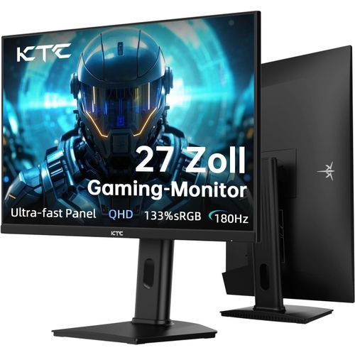 KGABERY-Ecran Pc Gamer 27 Pouces, Ecran 2K Wqhd (2560 X 1440P) 180Hz 144Hz Avec 16:9 1Ms Fast-Ips, Hdr 400, G-Sync, Freesync, 450 Cd/M De Luminosit (Typ.), Hdmi, Displayport,Lift And Rotate Suppor
