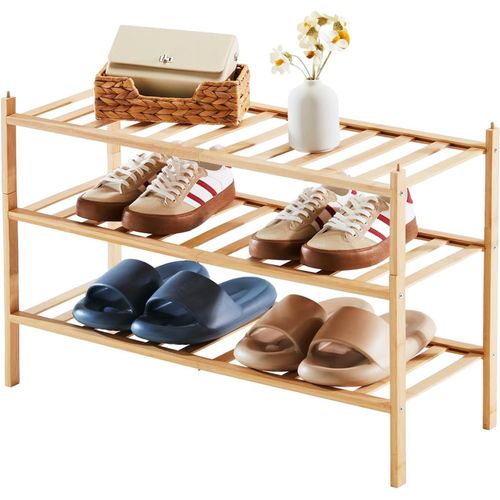 Kgabery-Etagere Chaussure Bois,Meuble Chaussure,Etagere Bois Banc Chaussures Entre Pour LEntre,Salle De Bain