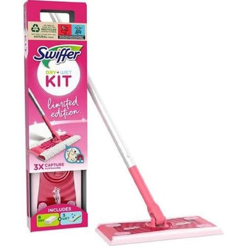 Kgabery-Kit De Nettoyage Pour Poussire Sche,1 Balai Rose+8 Chiffons Secs+3 Chiffons Humides,Capture Et Pige De La Poussire Et Des Poils,limine La Salet Et Les Bactries,Pour Tous Types