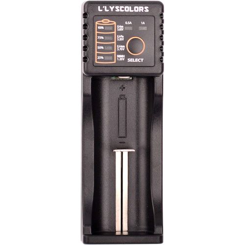 Kgabery-Lii-100 Chargeur De Piles Intelligent,Usb Chargeur Portable,Pour Ni-Mh,Ni-Cd,Aa,Aaa,A,Sc,18650,26650,16340(Rcr123),14500 Piles Rechargeable