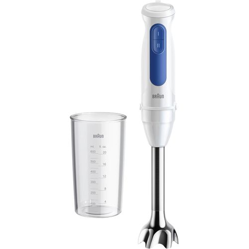 KGABERY-Multiquick 3 Mq30.001M,Mixeur Plongeant,Pied Mixeur Avec Technologie Powerbell Vplus,2 Vitesses+Turbo,Easyclick Plus Accessoires,Technologie Anti claboussures,Verre 600Ml,900W,Blanc