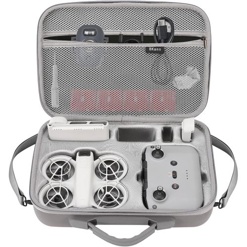 Kgabery-Neo Sac De Transport Portable Pour Dji Neo,tui De Rangement Portable En Polyurthane,Accessoire Pour Drone Dji Neo Fly More Combo Et Compatible Avec Le Contrle Rc-N3,Gris