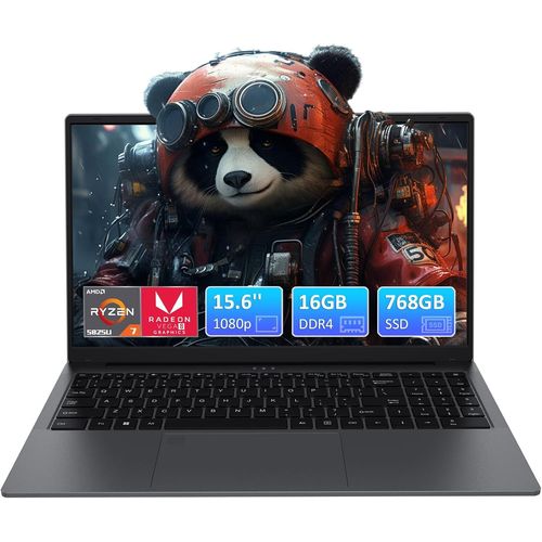 Kgabery-Ordinateur Portable De Jeu, 16 Go De Ram Ddr4 768 Go, Processeur Amd Ryzen7 5825u (4,5 Ghz), Lecteur D'empreintes Digitales, Obturateur De Confidentialit, Hdmi,Mini Sd, Pc Portable Bureautiq