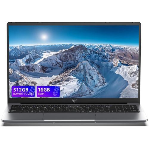 KGABERY-Pc Portable Botier Mtallique Mise  Niveau In-Tel Twin Lake N-150 16 Go Ram Ddr4 512 Go De M.2 Ssd,Wi-Fi 5,Bt 5.0,Usb 3.2,Type C,Ordinateur De Bureau 15.6 Pouces