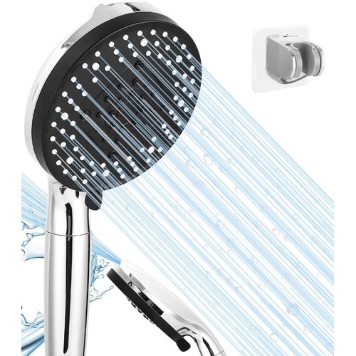 KGABERY-Pommeau De Douche Avec Filtre,8 Types De Jets,conomie D'Eau,Filtre  Pierres Minrales,Douchette Pour Eau Dure,Douchette  Main Avec Filtre Contre Le Calcaire Pour Eau Dure,Bactries