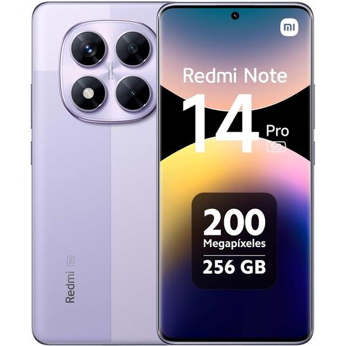 KGABERY-Redmi Note 14 Pro, Smartphone 5G, 6,67 Pouces, 8 Go Ram, 256 Go, Double Sim, Violet Lavande