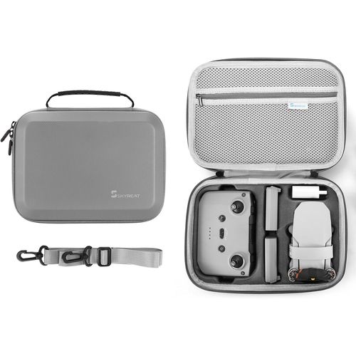Kgabery-Sac Portable Pour Dji Mini 4k/Mini 2 Se Drone Et Contrleur,Rangement Compact Avec Sangle De Transport,Poigne Et Support D'hlice,Gris,Gris,Portabilit :
