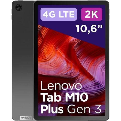 KGABERY-Tab M10 Plus (3Rd Gen)-Tablette Tactile 10.61 Pouces 2K (Processeur Mediatek Helio G80,8Coeurs,4 Go De Ram,64 Go (Emmc),Android 12,Wifi+Bluetooth)-Gris Fonc