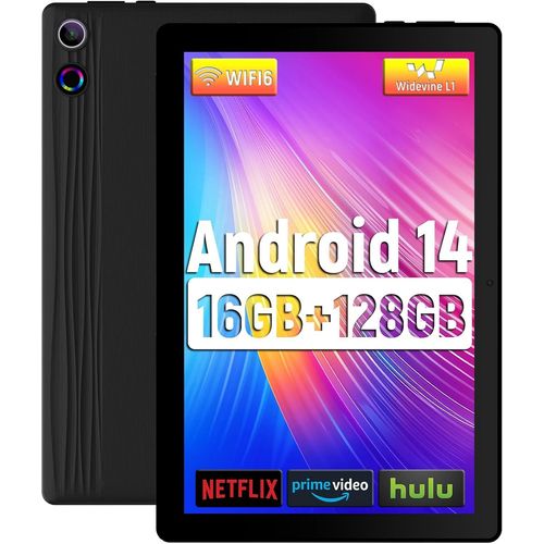 KGABERY-Tablette,Tablette 11 Pouces,Tablette Android 14 Avec 16Gb Ram +128Gb Rom (1Tb Tf),Octa-Core Processor,Widevine L1,Tactile Hd,Bluetooth 5.3,Dual Camera,6800Mah,Wifi 6