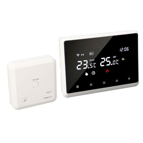 KGABERY-Thermostat Intelligent Wifi Avec Commande Vocale,Prcision De 0.5 ,Thermostat De Contrle Mural Pour Le Chauffage Des Chaudires  Gaz