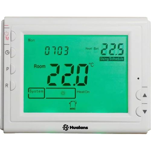 KGABERY-Thermostat Numrique ProgrammableThermostat  Batterie Mural,cran Lcd Rtroclair Avec 6 Phases Quotidiennes,Compatible Avec Chaudires  Gaz
