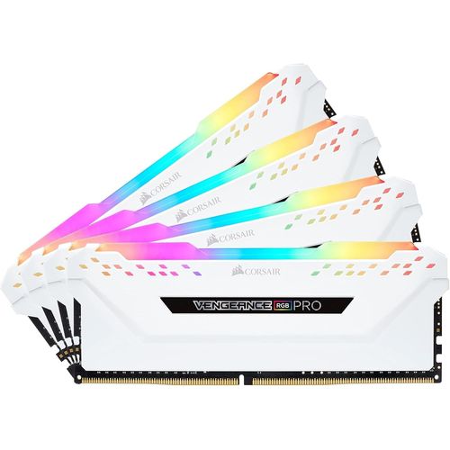 KGABERY-Vengeance Rgb Pro-Kit De Mmorie Enthousiaste (32Go (4X8Go),Ddr4,3200Mhz,C16,Xmp 2.0)-Blanc