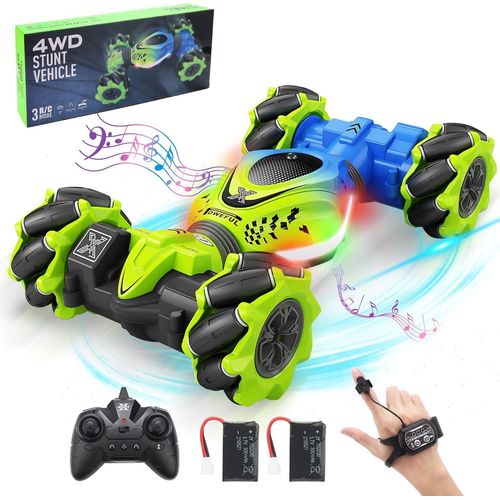 Kgabery-Voiture Tlcommande Enfant Voiture Telecommand Tout Terrain, 4X4 Voiture Tlcommande Avec La Main, 2.4Ghz Rc Drift Auto Voiture Radiocommande, Voiture Telecommandee 4 5 6 7 8 9 10 Ans