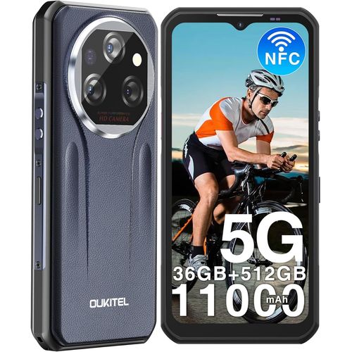 KGABERY-Wp39 Pro 5G Telephone Portable Incassable,36Go Ram +512Go Rom/2To,11000Mah/33W, Mtk Dimensity 6300 Octa-Core,6.6