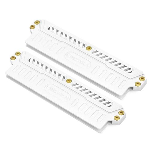Kimdoole-Refroidisseur de mmoire RAM DDR4/DDR5,en alliage d'aluminium,dissipateur thermique,pour PC RAM,jeu,cochon clock - Type 2 PCS White