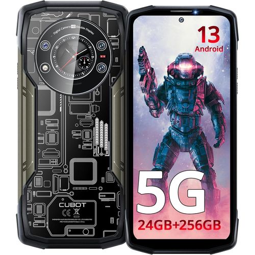 Kingkong Star Telephone Portable Incassable 5G(2024), Android 13 24Go+256Go/1To Double cran, 10600Mah Smartphone Incassable, 6.78