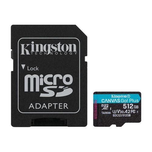 Kingston Canvas Go! Plus - Carte mmoire flash (adaptateur microSDXC vers SD inclus(e))