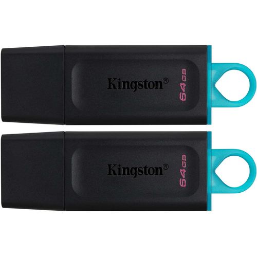 Kingston DataTraveler Exodia DTX/64GB-2P Cl USB 3.2 Gen 1 avec capuchon de protection et anneaux pour porte-cls de plusieurs couleurs