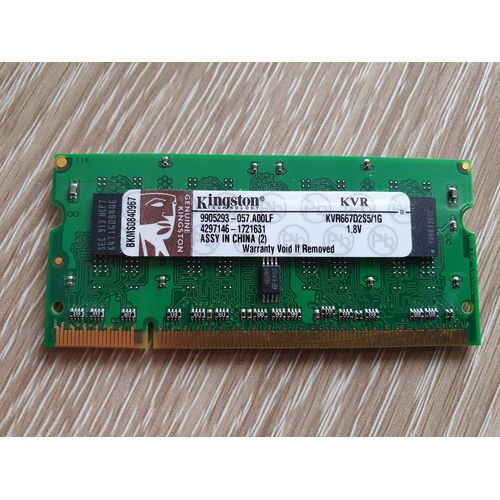 Kingston KVR667D2S5/1G DDR2-667Mhz 1Go PC2-5300