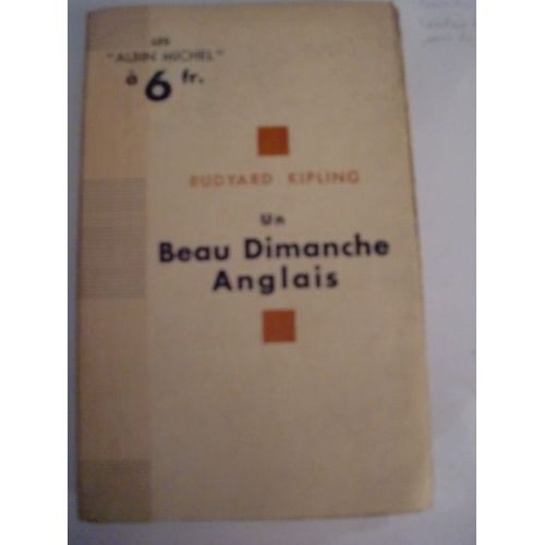 Un Beau Dimanche Anglais.   de Rudyard Kipling 