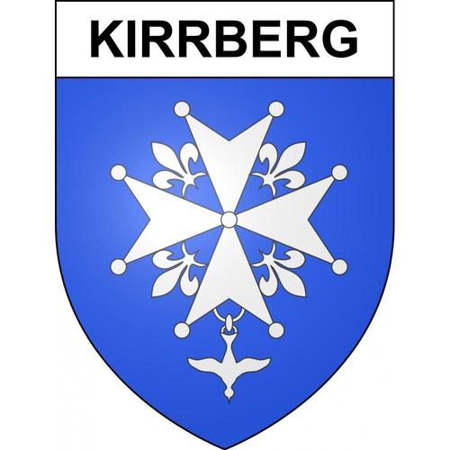 Kirrberg 67 Ville Sticker Blason cusson Autocollant Adhsif - 4 Cm