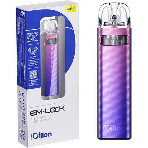 Marque Gnrale : Kit 25w Vaporisateur  Extraction Automatique 2.5ml Intgr 0.6 / 0.9 Uwell Dillon Em Bote  Bobines Intgre (Quartz Violet Aura)