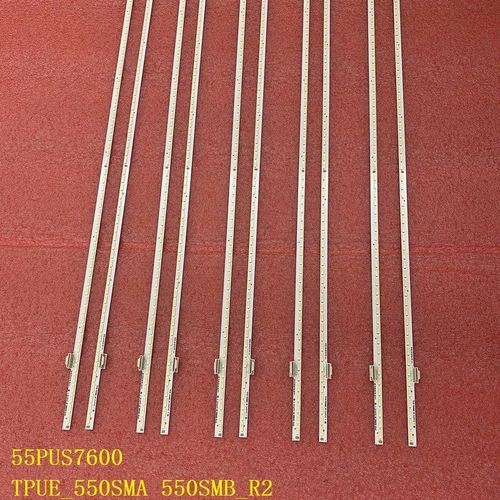Kit 2pcs LED bande de rtro-clairage Pour 55PUS8601/12 55PUS7600 TPUE_550SMA_R2 TPUE_550SMB_R2 TPT550U1-FJ04SSC1B Nipseyteko