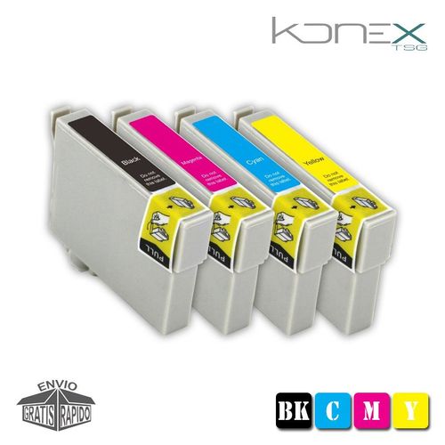 Kit 4 X Cartouches DEncre Multi Couleur Compatibles Lc121 Bk V3 - Lc123 Y V3 Avec Imprimante Brother Dcp-J172w