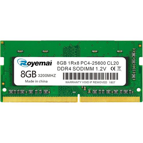 Kit 8go DDR4 25600 3200 PC4-25600S 8Go DDR4 Sodimm 1Rx8 1,2 V CL21 Mmoire RAM Mmoire Portable