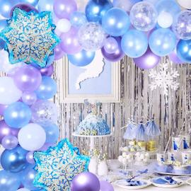 Generic 10 ballons transparents et simple, confettis bleu, pour décoration d 'anniversaire à prix pas cher