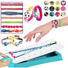 kit bracelet fille Kit d'artisanat de bracelet d'amitié pour filles DIY Kit  créatif enfant jouets d'art et d'artisanat pour filles de 6 7 8 9 10 11 12  ans Cadeau de Anniversaire