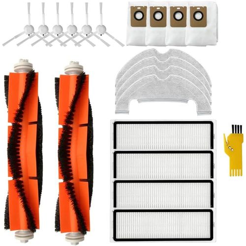 Kit D'Accessoires De Rechange Pour Aspirateur Robot Dreame Bot Z10 Pro D10 Plus L10 Plus 20 Packs 2 Brosses Principales, 4 Filtres, 6 Brosses Latrales, 4 Chiffons De Vadrouille, 4[SSE7110138]