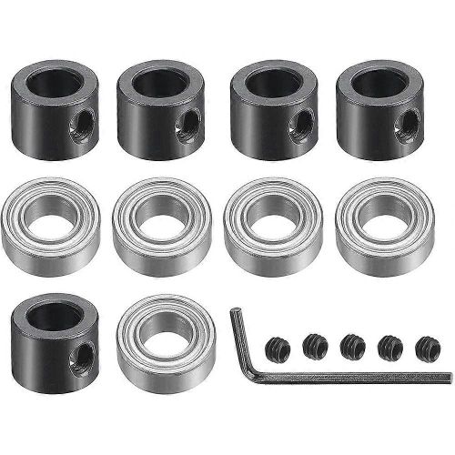 Kit D'accessoires De Roulements 5pcs, Adapt Au Foret De Toupie  Tige De 1/4 De Pouce, Roulement  Billes De 1/4 Pouce De Diamtre Intrieur De 1/2 Pouce De Diamtre Extrieur