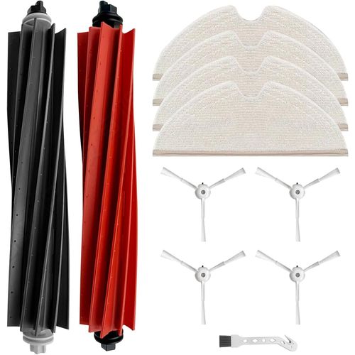 Kit d'accessoires pices dtaches pour Roborock Q8 Max/Q8 Max+/Q5 Pro/Q5 Pro+ aspirateur Robot, 2 brosses  Rouleaux, 4 filtres, 4 tampons de Nettoyage, 4 brosses latrales, 1 Brosse