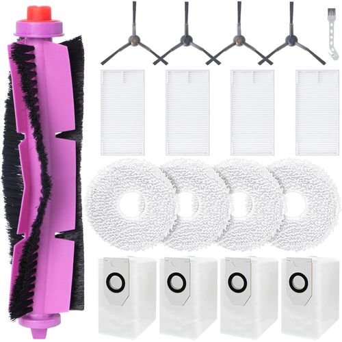 Kit D'Accessoires Pour Aspirateur Robot Eureka J12 Ultra, 1 Brosse Principale, 4 Filtres Hepa, 4 Chiffons, 4 Sacs  Poussire, 4 Brosses Latrales, 1 Brosse De Nettoyage[SSE7110784]