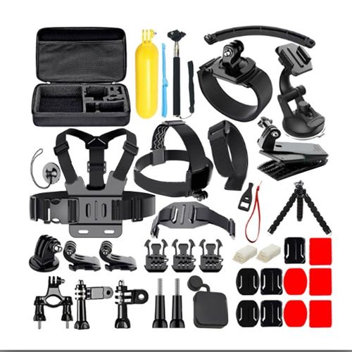 Kit D'accessoires Pour Camra D'action 50 En 1, Compatible Avec Gopro Hero 10 9 8 Max 7 6 5, Black Gopro Dji Action 2, Camra De Sport
