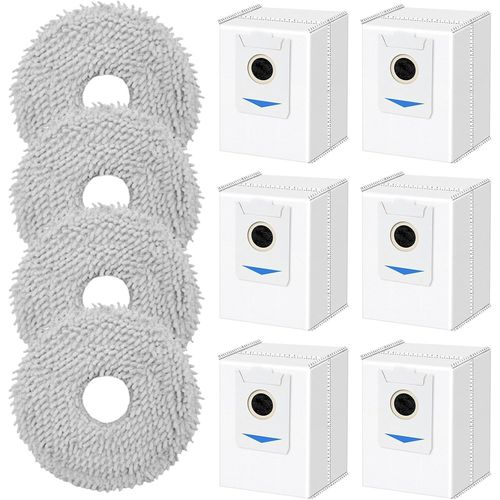 Kit d'accessoires pour Deebot X2 Omni aspirateur Robot, pices de Rechange, 4 Chiffons, 6 Sacs  poussire