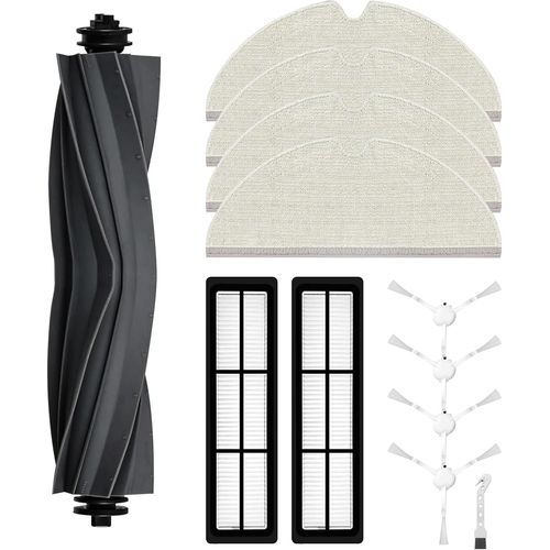 Kit d'accessoires pour Dreame D9 / D9 Max / L10 Pro aspirateur Robot, 1 Brosse  Rouleau, 2 filtres, 4 Chiffons, 4 brosses latrales, 1 Brosse Propre