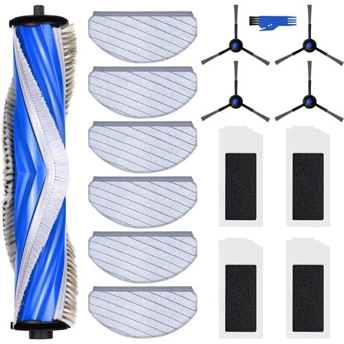 Kit d'accessoires pour Ecovacs Deebot N20 Plus, 6 serpillres, 1 brosse principale, 4 brosses latrales, 4 filtres, pices de rechange pour robot aspirateur.[G15]