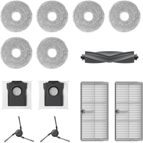 Kit D'Accessoires Pour Robot X40 Ultra Et X40 Ultra Complet Comprenant 6X Chiffons (3 Paires), 2X Filtres, 2 Sacs  Poussire, 2X S Latrales, 1X Principale[H1131]