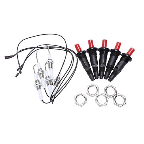 UNIVERSEL PIEZO ALLUMAGE Kit Bouton Poussoir Allumeur For Gaz Grille Barbecue EUR 9,30 - FR