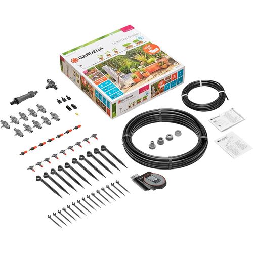 Kit D'arrosage Goutte--Goutte Pour Plantes En Pots M Automatic : Systme Micro-Drip Pratique Avec Programmateur Pour 7 Pots Et 3 Jardinires (13002-20)