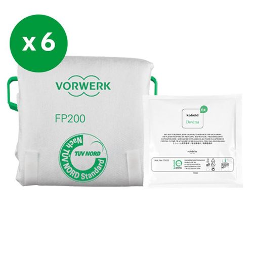 Kit d'entretien VK200 et base d'autovidage RB7 (Sacs filtres + Dovina)