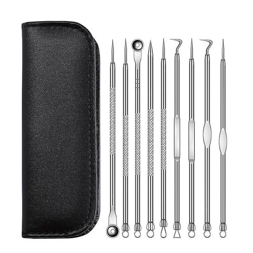 Kit D'outils 9 En 1 Pour liminer Les Points Noirs Et Les Boutons, Traitement Professionnel Et Sr Pour La Peau Du Nez Et Du Visage.