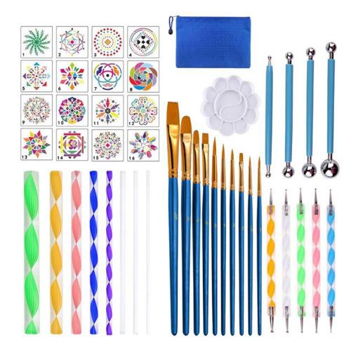 Kit D'outils De Peinture, 44 Pices, Stylo De Peinture Diamant Compact En Plastique Portable, Exquis Pour Modlisation De Poterie Professionnelle  Domicile