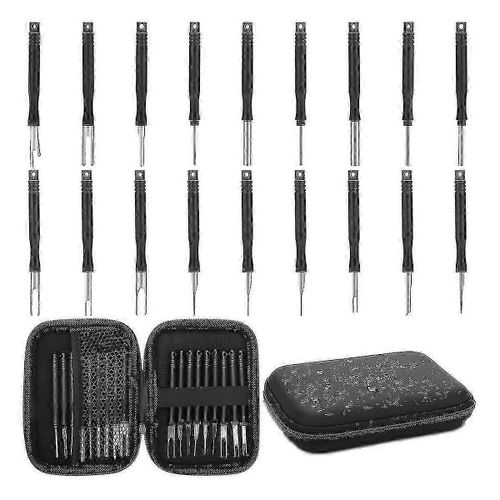 Kit D'outils De Retrait De Bornes, Outil De Dpinning De L'ensemble D'outils D'extraction De Broches 18pc, Connexion Automatique De Fil lectrique-Yuhao