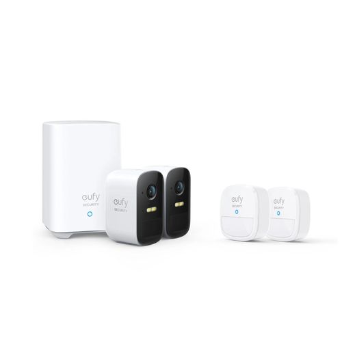 Kit De 2 Camras Eufycam S220 (Eufycam 2c Pro) Eufycam 2c Pro (Kit De 2 Camras) + Dtecteurs De Mouvement (Pack De 2)